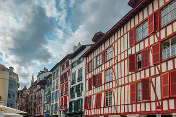 Fototapeta premium Bayonne is a city in the French Basque Country, at the confluence of the Nive and Adour rivers, in southwestern France.