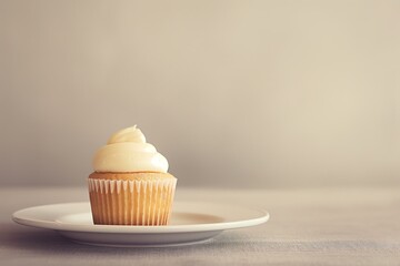Deliciously decorated cupcake with creamy frosting, perfect for celebrations and sweet indulgences