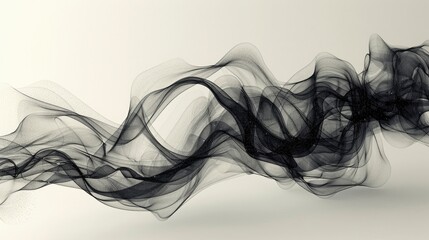 Obraz premium Fluid Wave Connections In An Abstract Ink Painting, Abstract Background HD For Designer