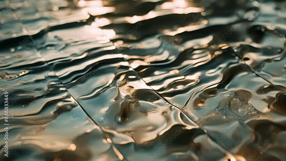 Poster the glossy finish of the tile reflects light in a mesmerizing way almost appearing to ripple and flo