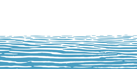 One-color still water background with light ripples