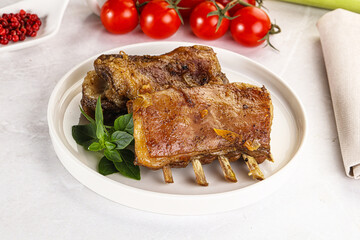 Roasted Lamb ribs with spices
