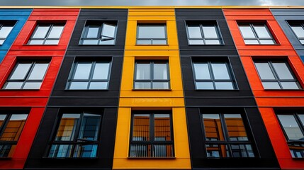 Obraz premium Artistic Representation Of Modular Building Connections, Abstract Background HD For Designer