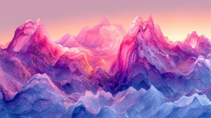 Obraz premium Artistic Wave Connections In An Abstract Mountain Range, Abstract Background HD For Designer