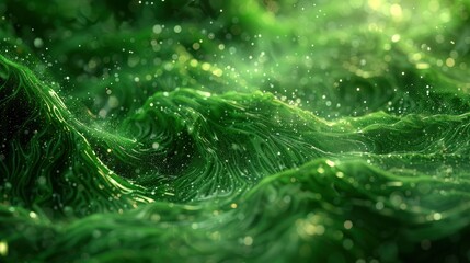Artistic Wave Connections In An Abstract Rainforest, Abstract Background HD For Designer