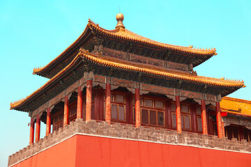 Fototapeta premium Ornate Chinese Pavilion with Rich Decorations