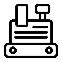 Cashier machine icon