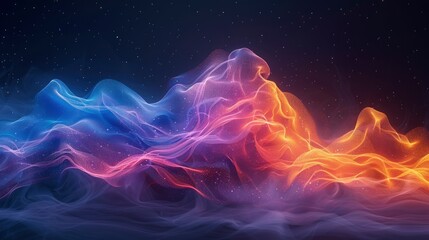 Connections Between Different Realms In Abstract Wave Art, Abstract Background HD For Designer