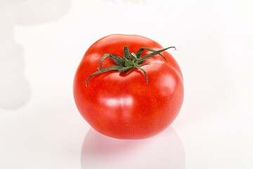 Ripe tasty and juicy tomato isolated