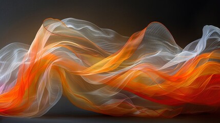 Obraz premium Connections Between Light And Shadow In Abstract Wave Art, Abstract Background HD For Designer