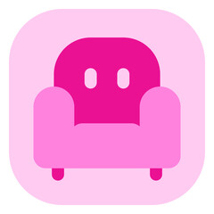 Editable sofa, chair vector icon. Part of a big icon set family. Perfect for web and app interfaces, presentations, infographics, etc