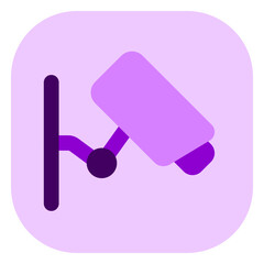 Editable security camera, CCTV vector icon. Property, real estate, construction, mortgage, interiors. Part of a big icon family. Perfect for web and app interfaces, presentations, infographics, etc