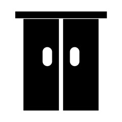 black and white cabinet