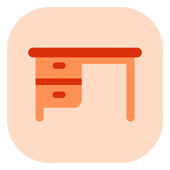 Editable office table vector icon. Part of a big icon set family. Perfect for web and app interfaces, presentations, infographics, etc