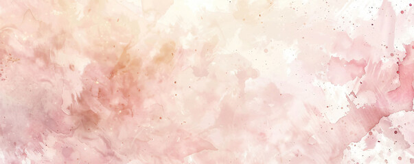 Fototapeta premium Light pink and beige watercolor background with subtle pastel tones, perfect for elegant designs or artistic projects that need an air of softness and sophistication. 