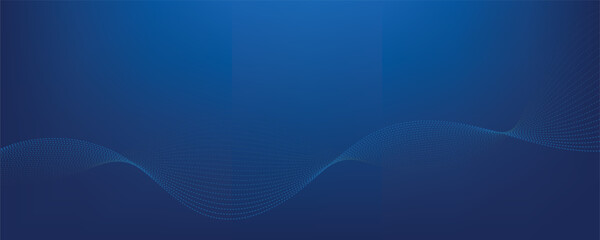 Abstract vector gradient background blue orange waves 