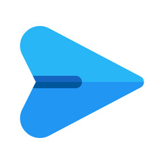 paper plane enter email icon flat design style