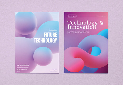 3d Shape Poster Template