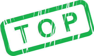 Top green stamp vector text