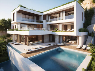 Modern villa with swimingpool