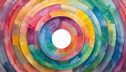 Obraz premium abstract background with color circles, art design