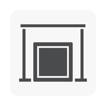 recommend clip art: Air duct hanger vector icon consist of vertical support or threaded anchor trapeze rod, horizontal angle support bar for ductwork by install on ceiling in hvac or air conditioning, ventilation system.