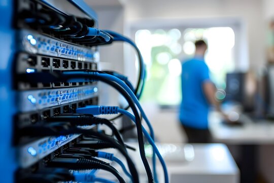 network hub and panel