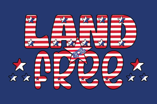 4th July America Freedom Day T-shirt Design
