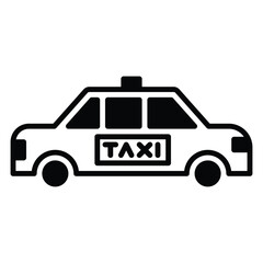 Fototapeta premium car icon vector or logo illustration outline black color style