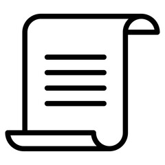 Fototapeta premium Clipboard, checklist, report, survey or agreement editable stroke
