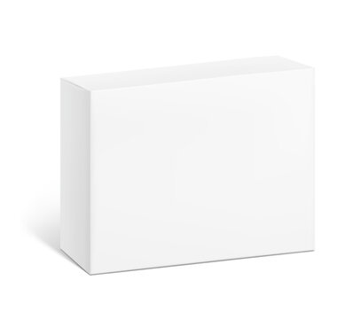 Board game box mockup. Vector illustration isolated on white background. Ready and simple to use for your design. EPS10.