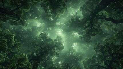 Obraz premium Abstract Art Of Connections In A Forest Ecosystem, Abstract Background HD For Designer