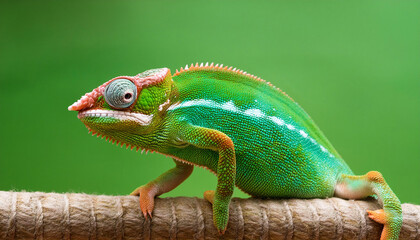 Obraz premium chameleon on a branch tree 