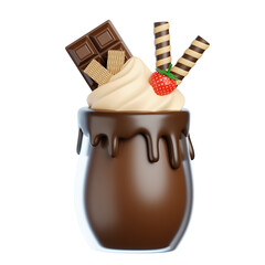 Chocolate Drink 3D Icon