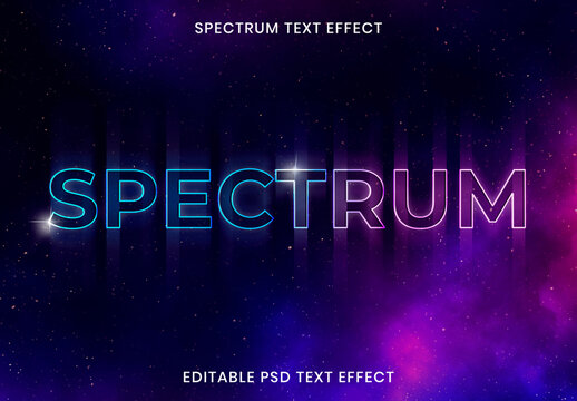 Spectrum Text Effect