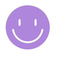 Doodle expression emoji transparent simple modern that can be used for sticker, book, scrapbook, icon, decorative, e.t.c with aesthetic purple colorful color