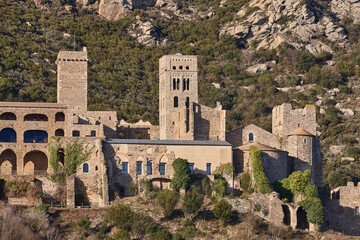 Sant Pere de Rodes medieval monastery. Girona, Catalunya. Spain