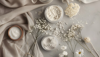 skin care photo for blog, no text, moder, neutral colors