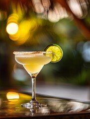 Drinks on a tropical beach