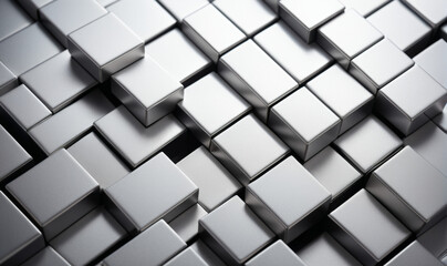 Fototapeta premium modern luxury background texture of silver rectangular blocks
