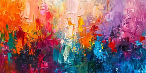 Vibrant Canvas of Abstract Color Explosions
