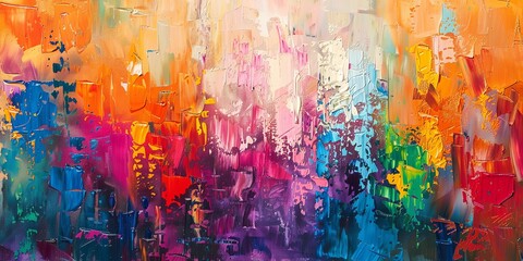 Vibrant Canvas of Abstract Color Explosions