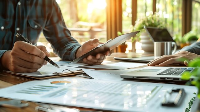 Financial Advisor Explaining Tax Planning to Business Owner