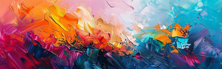 Vibrant Canvas of Abstract Color Explosions
