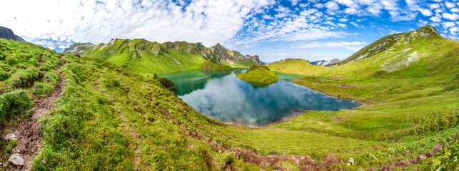 View on Schrecksee - Hinterstein Vellay - Bavaria - Germany