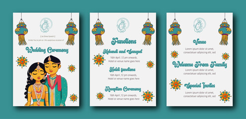 Haldi ceremony invitation template 