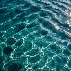 Obraz premium photo of the texture of water ripples, clear water waves