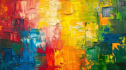 Fototapeta premium Vibrant Canvas of Abstract Color Explosions