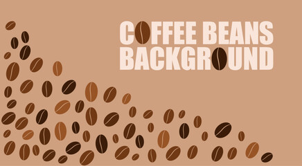 Abstract Coffee Beans Background