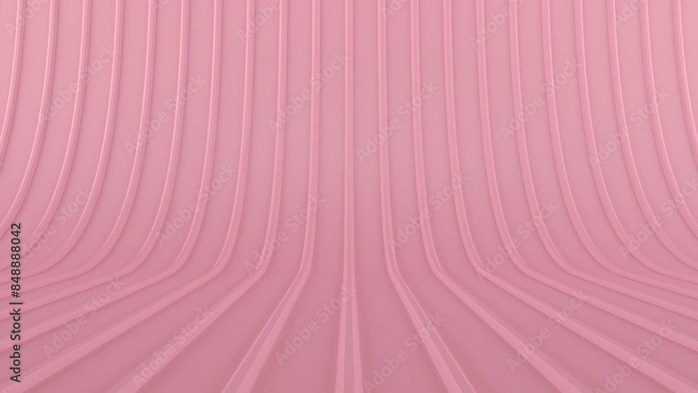 Poster pink wave background. 3d background with empty space for product or text. 3d rendering illustration.